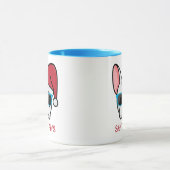 Funny White Frenchie Santa Paws Kerstmis Mok (Midden)