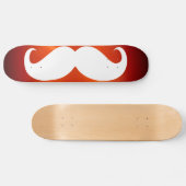 Funny White snor 7 Skateboard (Horizontaal)