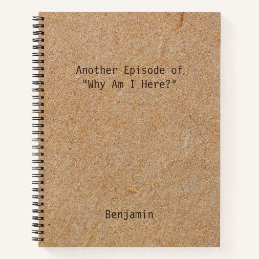 Funny "Why Am I Here?" Personalized Office Meeting Notitieboek (Voorkant)