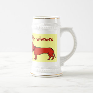 Funny wiener mok hondenbier