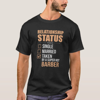 Funny Wife Barber Haircut Vriendin Vriend Hus T-shirt