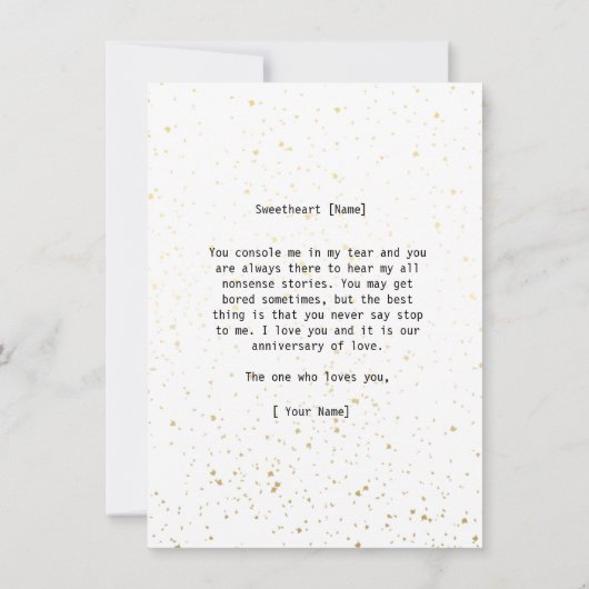 Funny Wife tegen Husband Humor Bericht over Jubile (Achterkant)