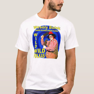FUNNY WILD POLKA CLOWN Rhode Island's Wesoly Bolek T-shirt