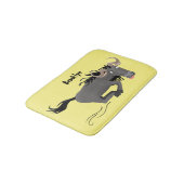 Funny wildebeest die de illustratie van de cartoon badmat (Gekanteld)