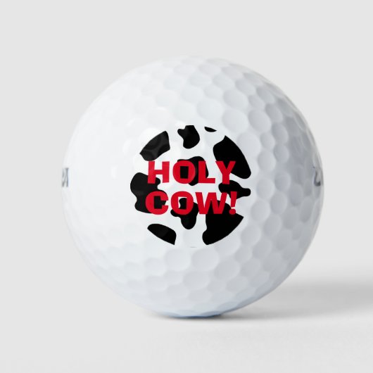Funny Wilson balle de golf avec taches de vache po (Devant)