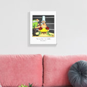 Funny Wine / Boxing Humor Canvas Print (Insitu (Woonkamer))