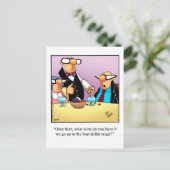 Funny Wine Briefkaart "Spectickles" (Staand voorkant)