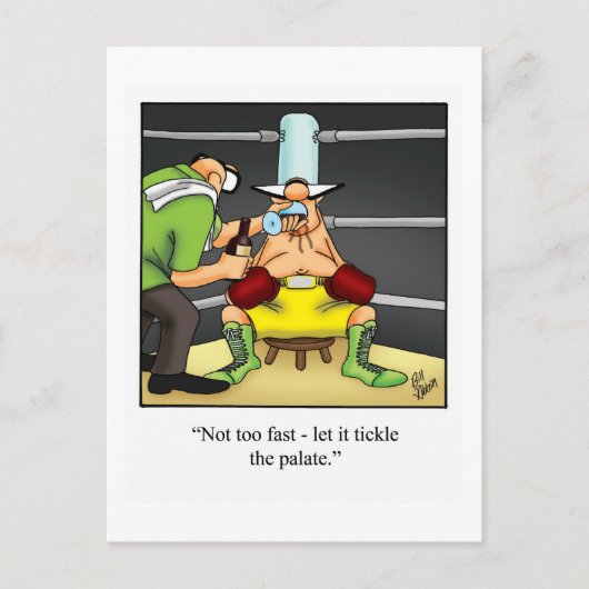 Funny Wine Briefkaart "Spectickles" (Voorkant)