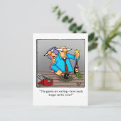 Funny Wine Briefkaart "Spectickles" (Staand voorkant)