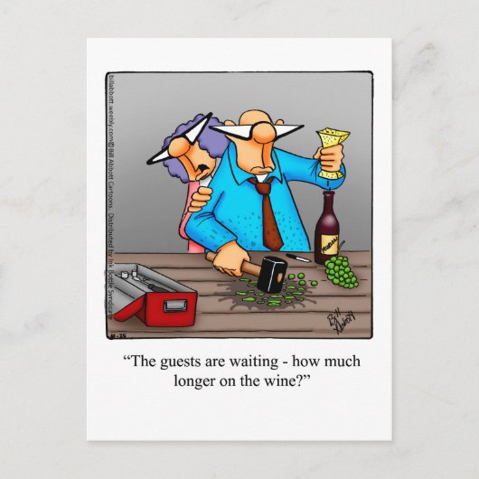 Funny Wine Briefkaart "Spectickles" (Voorkant)