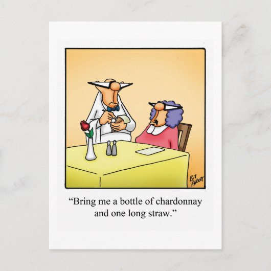 Funny Wine Briefkaart "Spectickles" (Voorkant)