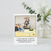 Funny Wine Briefkaart "Spectickles" (Staand voorkant)