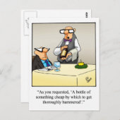 Funny Wine Briefkaart "Spectickles" (Voorkant / Achterkant)