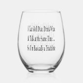 Funny Wine Bunco Wijnglas Zonder Voet (Achterkant)