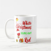 Funny Wine Drinking Im Dreaming Of A White Christ  Koffiemok (Links)