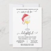 Funny Wine Exchange Holiday Kerstparty Kaart (Voorkant)