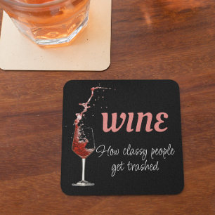 Funny Wine Gezegde Quote Bier Onderzetter