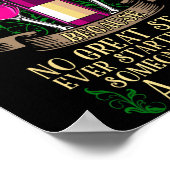 Funny Wine Gift - Wijn Shirten voor vrouwen Poster (Hoek)