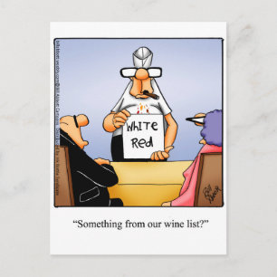 Funny Wine Humor Briefkaart