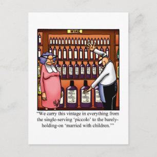 Funny Wine Humor Briefkaart