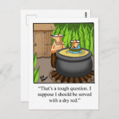 Funny Wine Humor Briefkaart "Spectickles" (Voorkant / Achterkant)