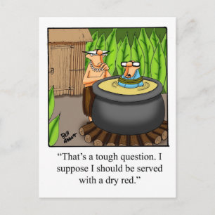 Funny Wine Humor Briefkaart "Spectickles"