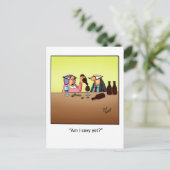 Funny Wine Humor Briefkaart "Spectickles" (Staand voorkant)