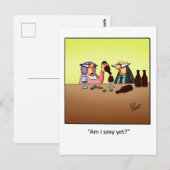 Funny Wine Humor Briefkaart "Spectickles" (Voorkant / Achterkant)