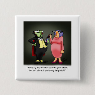 Funny Wine Humor Button