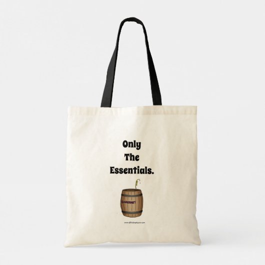 Funny Wine Humor Canvas tas (Achterkant)