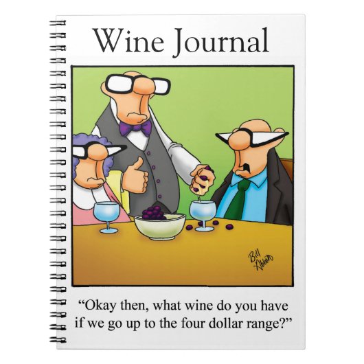 Funny Wine Humor Journal Gift Notitieboek (Voorkant)