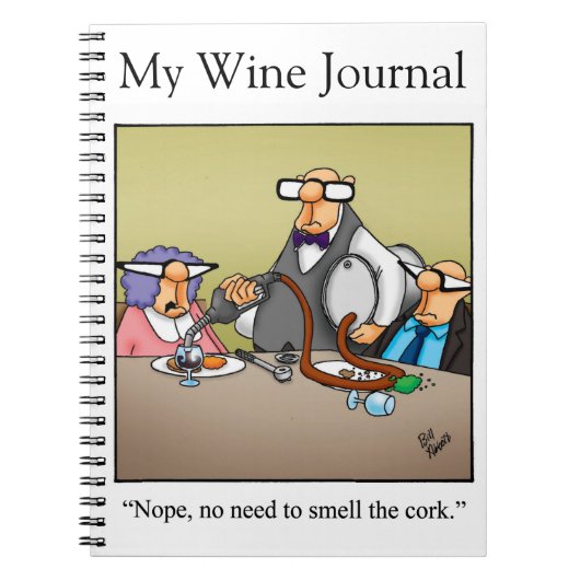 Funny Wine Humor Journal Gift Notitieboek (Voorkant)