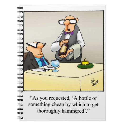 Funny Wine Humor Journal Gift Notitieboek (Voorkant)