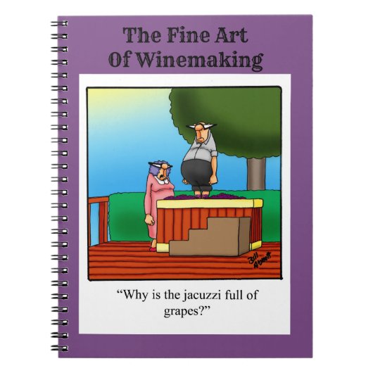 Funny Wine Humor Notitieboek (Voorkant)