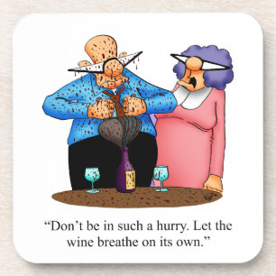 Funny Wine Humor Onderzetter Set