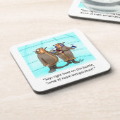 Funny Wine Humor Onderzetter Set (Linkerzijde)