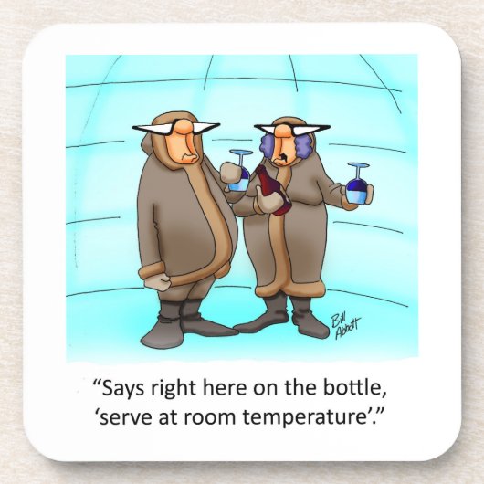 Funny Wine Humor Onderzetter Set (Voorkant)