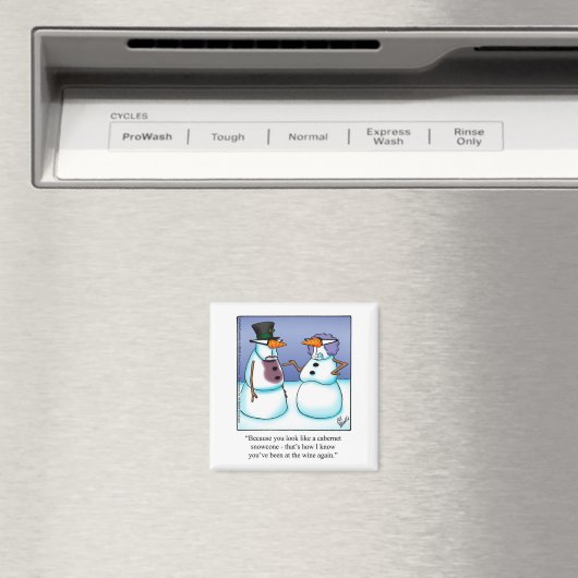 Funny Wine Humor Refrigerator Magnet (In Situ (Lave-vaisselle))