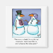 Funny Wine Humor Refrigerator Magnet (Devant)