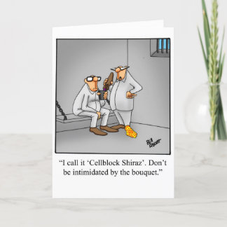 Funny Wine Humor Verjaardag Wenskaart Kaart