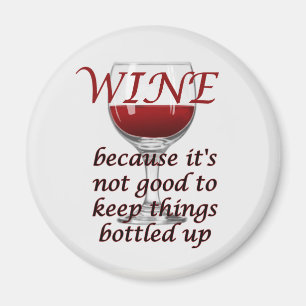 Funny Wine in botteling Magnet Magneet