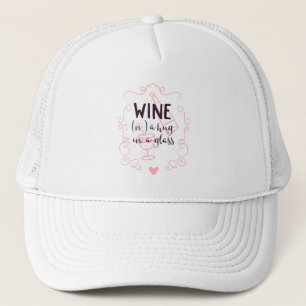 Funny Wine is een Hug in een glas Trucker Pet