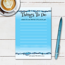 Funny Wine O'Clock Water Post-it® Notes