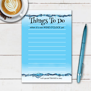 Funny Wine O'Clock Water Post-it® Notes