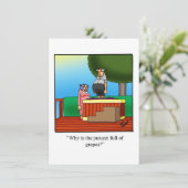 Funny Wine Party nodigt "spectickles" uit Kaart (Staand voorkant)