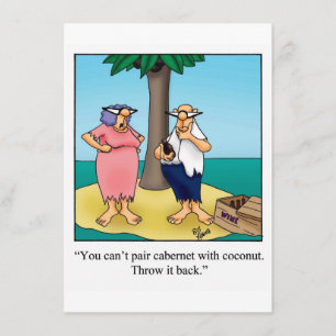 Funny Wine Party-uitnodigingen Kaart