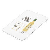 Funny Wine Pun I Can't Find My Glasses Magnet (Côté Gauche)