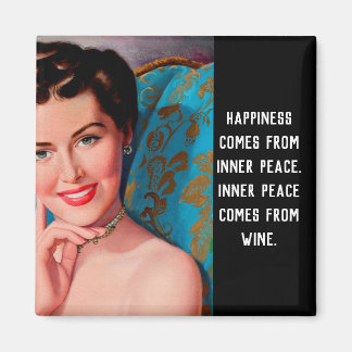 Funny Wine Quote Retro Homemaker Magnet Magneet