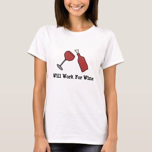 Funny Wine T-shirt (Voorkant)