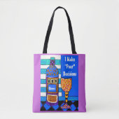 Funny wine tas gezegde, ik maak Pour decisions Gif (Voorkant)